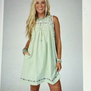 Sleeveless Mint Green Dress